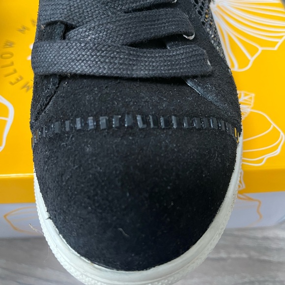 BNIB Yellowbox Barkley Black Suede/Mesh Fashion Sneakers  size 7 Adorable!!!❤️❤️ - Picture 5 of 8